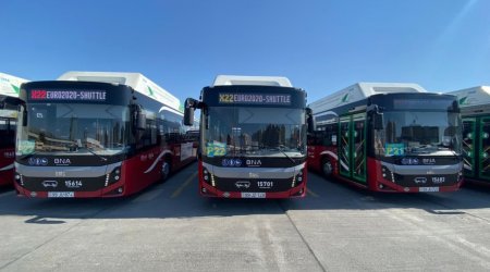 Azarkeşlər stadiona bu avtobuslarla aparılacaq - FOTO