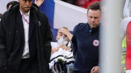 AVRO-2020-də qəfildən yerə yıxılan futbolçunun vəziyyəti AÇIQLANDI