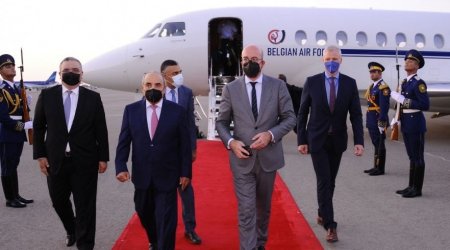 Aİ Şurasının Prezidenti Azərbaycanda səfərdədir - FOTO