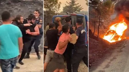 Türkiyədə meşə yanğını törədən 2 nəfər saxlanıldı - VİDEO