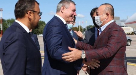Mövlud Çavuşoğlu Ukraynada səfərdədir - FOTO