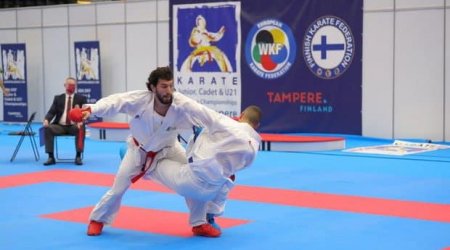 Əminağa Quliyev karate üzrə ikiqat Avropa çempionu oldu - FOTO