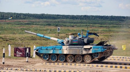 Azərbaycan tankçıları Moskvada öz qrupunda 2-ci oldu - FOTO