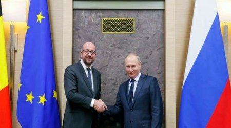 Putin Şarl Mişellə Azərbaycan-Ermənistan münasibətlərini MÜZAKİRƏ ETDİ