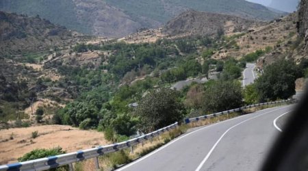 Azərbaycan Gorus-Qafan yolunda polis postları qurdu - FOTO