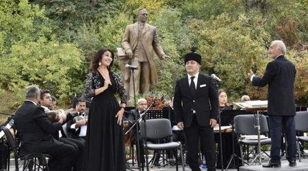 Üzeyir musiqisinin sədaları Şuşa dağlarında - FOTO