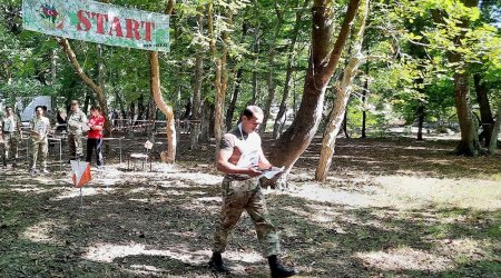 Ordumuzda səmti müəyyənetmə yarışları keçirilir - FOTO