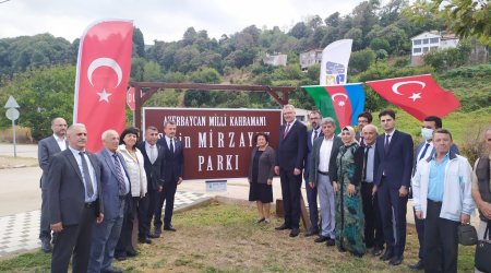 Türkiyədə Milli Qəhrəmanın adına park istifadəyə verildi - FOTOLAR