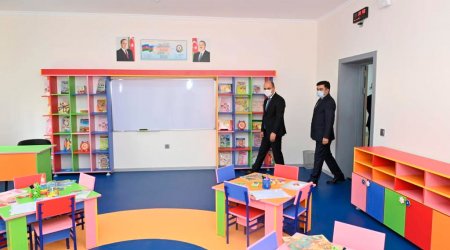 Emin Əmrullayev Gəncədə Gimnaziya açılışında - FOTO 