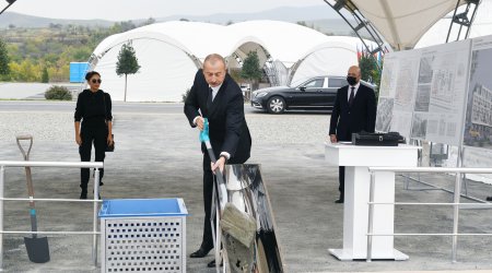 Azərbaycan Prezidenti Füzuli şəhərinin təməl daşını qoydu
