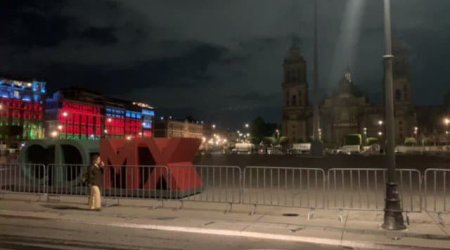 Mexiko Azərbaycan bayrağı rənglərinə büründü - VİDEO