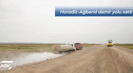 İşğaldan azad olunmuş ərazilərdə dəmir yolu infrastrukturu yenidən qurulur – FOTO 