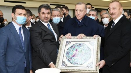 Əliyevlə Ərdoğana Cocuq Mərcanlıdakı 2 layihə barədə məlumat verildi - FOTO 