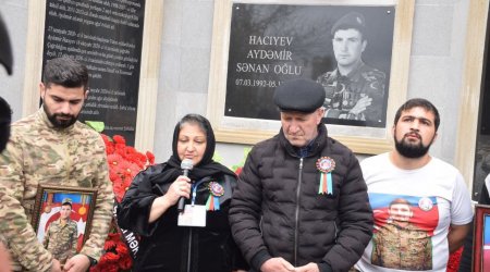 Şəhid Aydəmir Hacıyevin anım mərasimi keçirilib - FOTO 