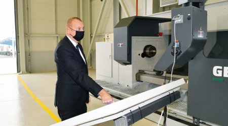 Prezident Biləcəri deposunun açılışını etdi - FOTO