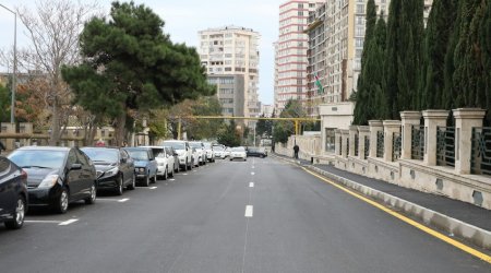 Bakının bu küçəsi əsaslı təmir edildi