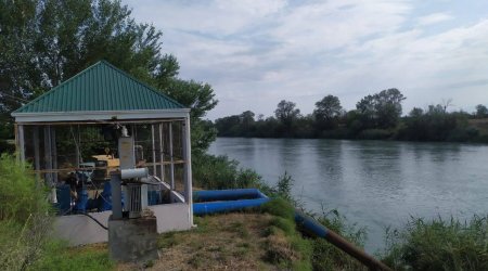 Kürün suyunun necə azaldığı bəlli oldu: Yevlaxda köklü işlərə BAŞLANDI - FOTO