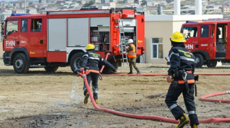 Qusarda 40 yaşlı kişi yanaraq öldü