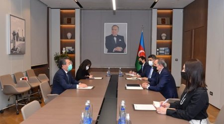 Ceyhun Bayramov Koreya səfiri ilə görüşdü - FOTO