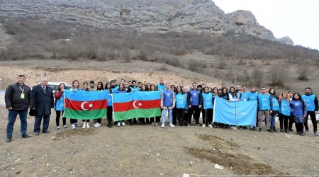 Leyla Əliyevanın təşəbbüsü ilə Şuşada ağacəkmə aksiyası keçirildi – FOTO