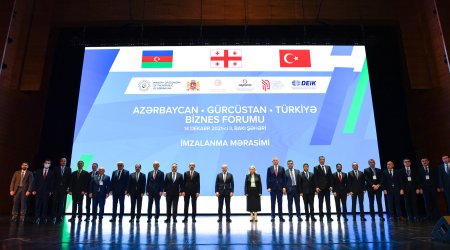 Mikayıl Cabbarovdan Azərbaycan-Gürcüstan-Türkiyə Biznes Forumu ilə bağlı paylaşım - FOTO
