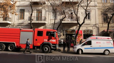 FHN-dən yaşayış binasında yerləşən restorandakı yanğınla bağlı AÇIQLAMA - VİDEO