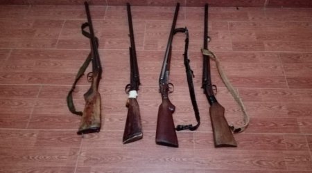 Masallı sakinlərindən qanunsuz odlu silahlar götürüldü