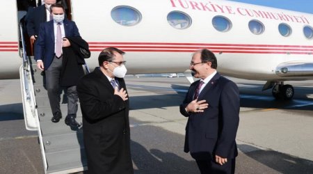 Türkiyənin energetika və təbii sərvətlər naziri Bakıya gəldi
