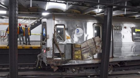 Tehran metrosunda qatar relsdən çıxdı: Xeyli yaralı var - VİDEO
