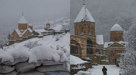 Məşhur fotoqraf Xudavəngin qış görüntülərini paylaşdı - FOTO