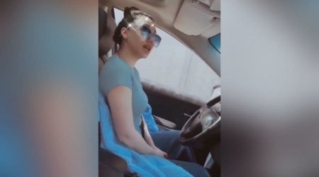 Cazibədar aktrisa bu dəfə yol hərəkəti qaydalarını pozdu - VİDEO 