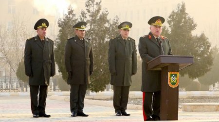 Naxçıvan Qarnizonu Qoşunlarında fərqlənən hərbçilər MÜKAFATLANDIRILDI - FOTO