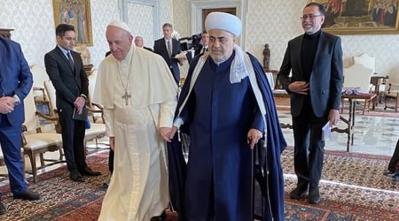 Allahşükür Paşazadə Roma Papası ilə görüşdü - YENİLƏNİB - FOTO