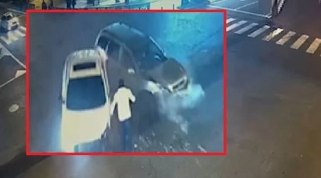 Bakıda yol polisi ölümdən son anda xilas oldu - ANBAAN VİDEO