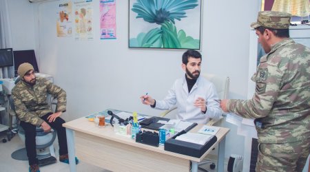 Könüllü həkimlər 300-dən çox şəhid ailəsi və qazini müayinə etdi - FOTO