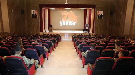 Naxçıvan Qarnizonu Qoşunlarında 20 Yanvar faciəsi anıldı - FOTO