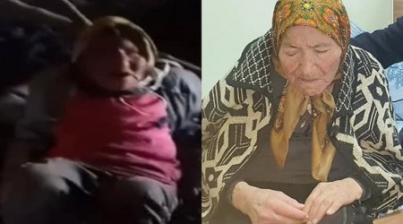 Gədəbəydə qohumlarının zəncirlədiyi yaşlı qadının YENİ FOTOSU