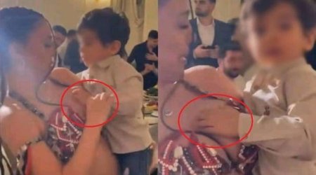 Rəqqasə Renkadan gözlənilməz hərəkət: Azyaşlıya sinəsini sığallatdı - VİDEO 