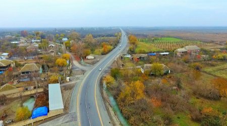 Azərbaycanda ötən il 10 kənd yolu yenidən qurulub - 61,7 km uzunluğunda