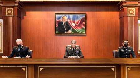Vilayət Eyvazov Çevik Polis Alayında əməliyyat müşavirəsi keçirdi - FOTO 