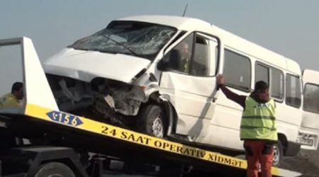 Bakı-Qazax yolunda dəhşətli qəza: 8 yaralı var - VİDEO