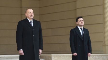 Zelenski humanitar yardım üçün İlham Əliyevə təşəkkür etdi - FOTO