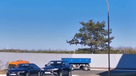 Ukrayna nümayəndə heyəti görüşə helikopterlərlə gəldi - VİDEO