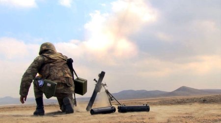 Minaatan bölmələri ilə təlim atış çalışmaları yerinə yetirildi - VİDEO