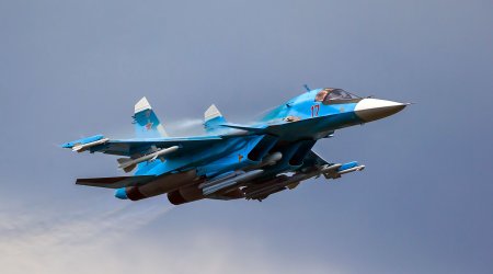 Rusiyanın Su-34 qırıcı təyyarəsi Ukraynada vuruldu