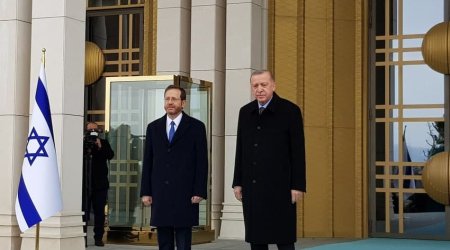 Türkiyə və İsrail prezidentlərinin görüşü başladı