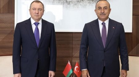Mövlüd Çavuşoğlu belaruslu həmkarı ilə danışıqlar apardı