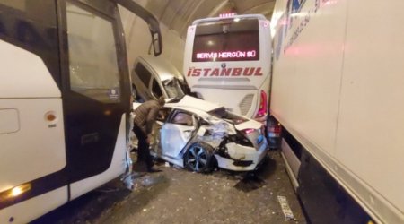 Türkiyədə dəhşətli yol qəzası – 18 avtomobil toqquşdu, 30 yaralı var / FOTO-VİDEO