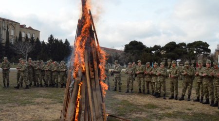 Hərbi hissələrdə Novruz bayramı münasibətilə silsilə TƏDBİRLƏR - FOTO