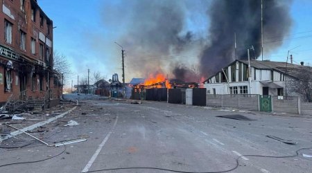 Canlı yayımda Kiyev bombardman edildi - ANBAAN VİDEO